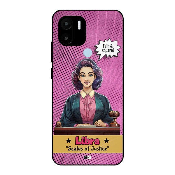 Libra Justice Metal Back Case for Redmi A1 Plus