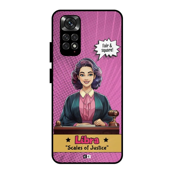 Libra Justice Metal Back Case for Redmi Note 11 Pro