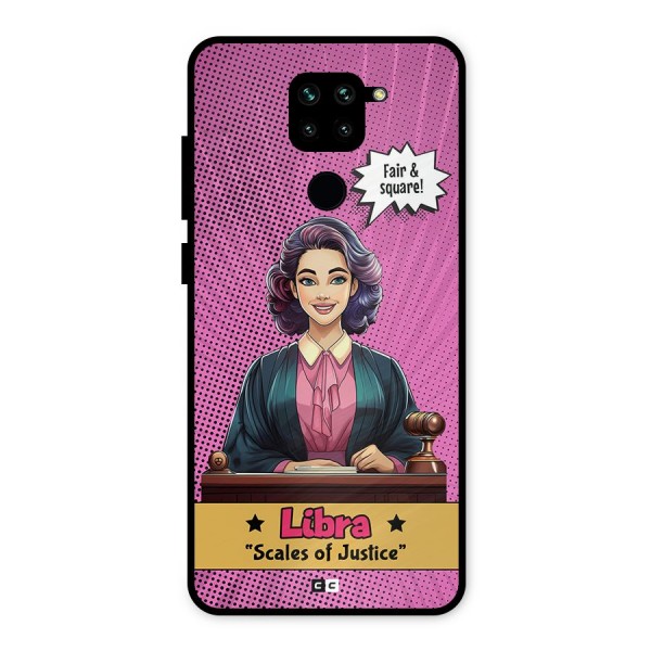 Libra Justice Metal Back Case for Redmi Note 9