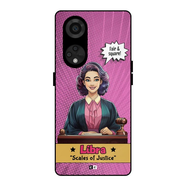 Libra Justice Metal Back Case for Reno8 T 5G