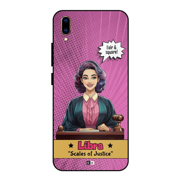 Libra Justice Metal Back Case for Vivo V11 Pro