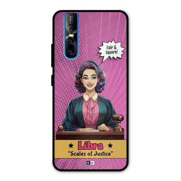 Libra Justice Metal Back Case for Vivo V15 Pro