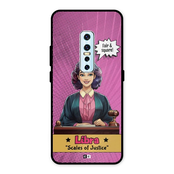 Libra Justice Metal Back Case for Vivo V17 Pro