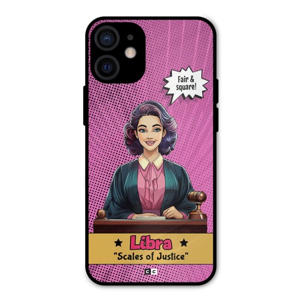 Libra Justice Metal Back Case for iPhone 12 Mini