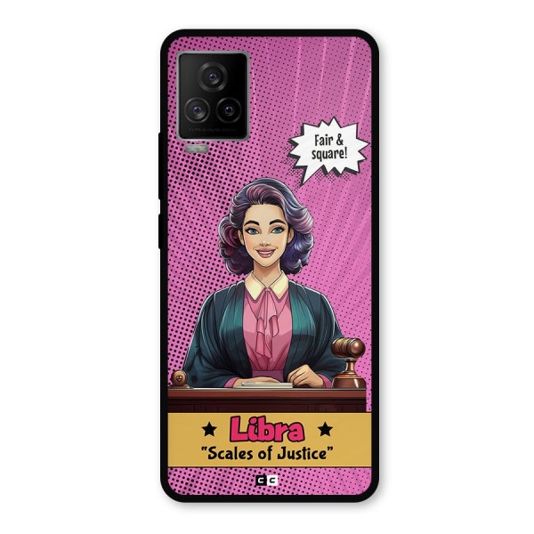 Libra Justice Metal Back Case for iQOO 7 Legend 5G