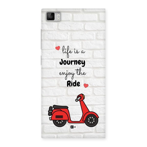 Life Is A Journey Back Case for Mi3