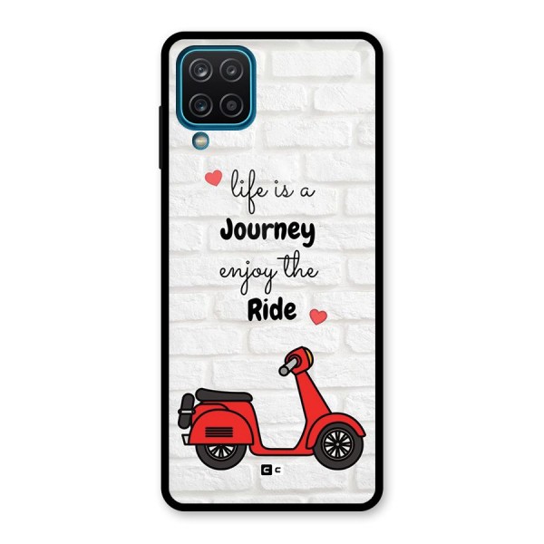 Life Is A Journey Glass Back Case for Galaxy A12