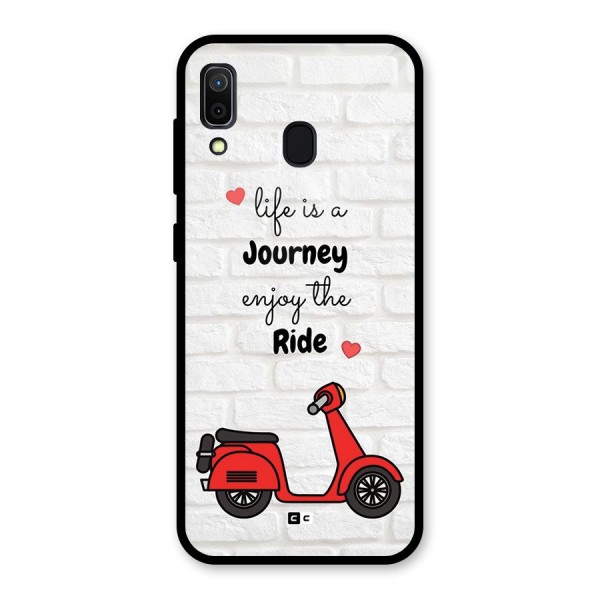 Life Is A Journey Glass Back Case for Galaxy A30