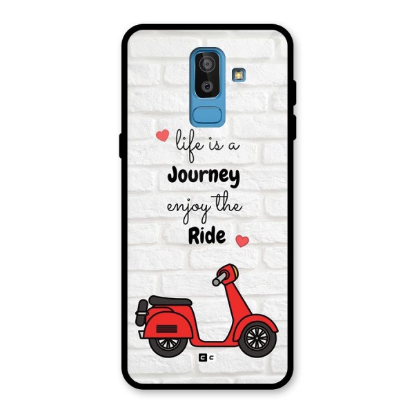 Life Is A Journey Glass Back Case for Galaxy J8