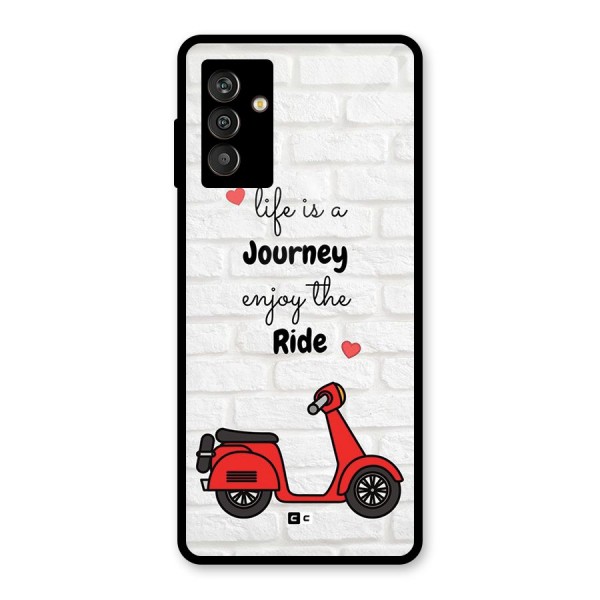 Life Is A Journey Glass Back Case for Galaxy M13