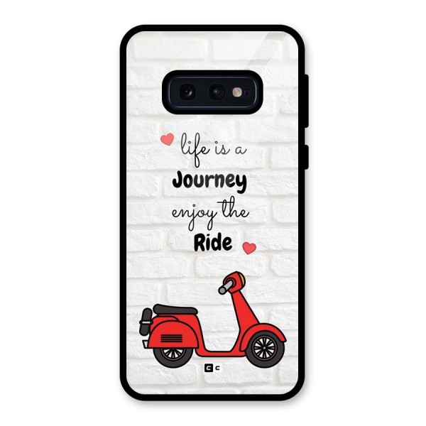 Life Is A Journey Glass Back Case for Galaxy S10e