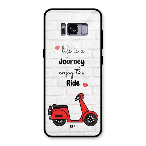 Life Is A Journey Glass Back Case for Galaxy S8