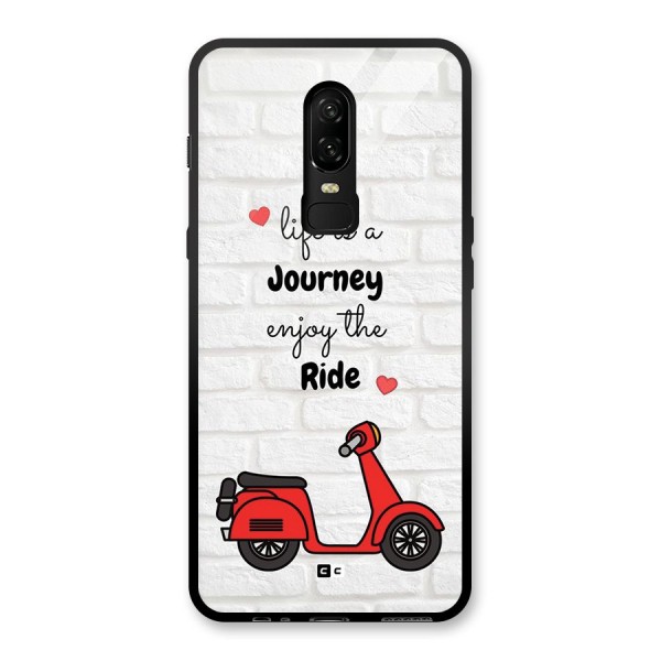 Life Is A Journey Glass Back Case for OnePlus 6