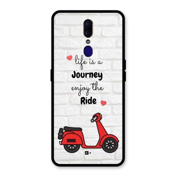 Life Is A Journey Glass Back Case for Oppo F11