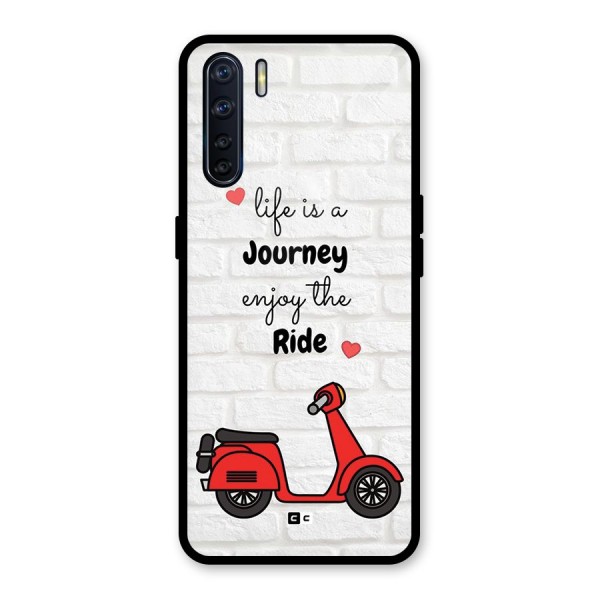 Life Is A Journey Glass Back Case for Oppo F15