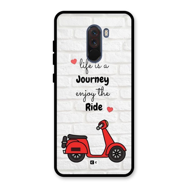 Life Is A Journey Glass Back Case for Poco F1