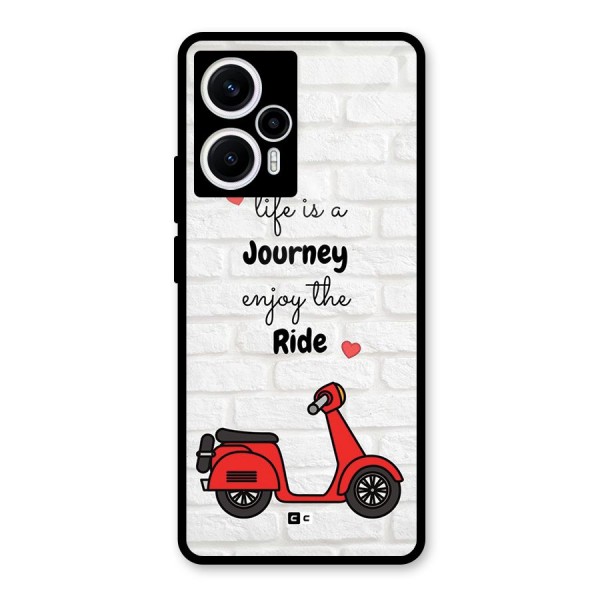 Life Is A Journey Glass Back Case for Poco F5