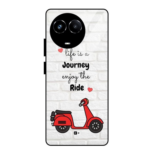 Life Is A Journey Glass Back Case for Realme 11X