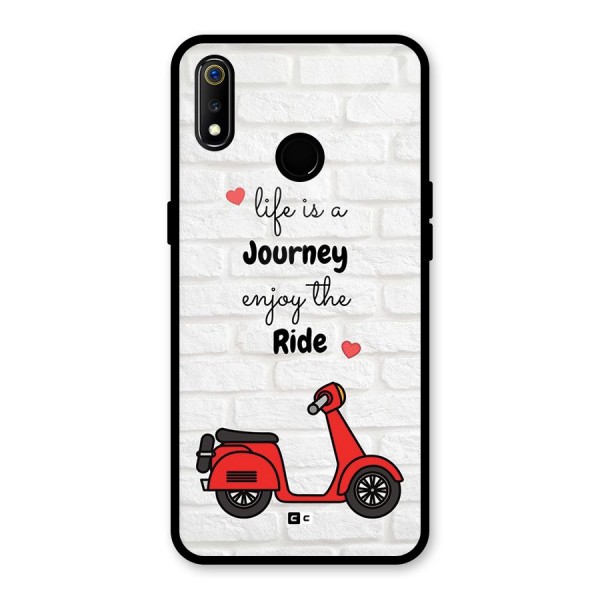 Life Is A Journey Glass Back Case for Realme 3