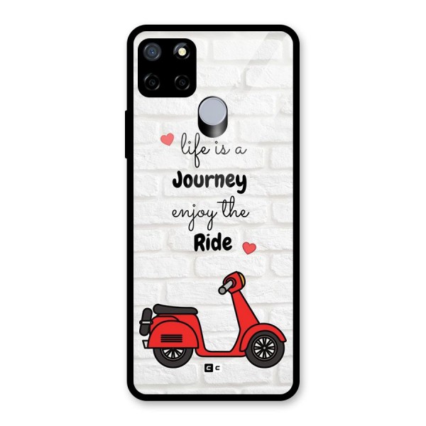 Life Is A Journey Glass Back Case for Realme C15