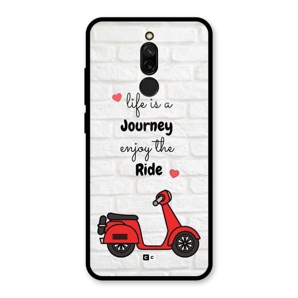 Life Is A Journey Glass Back Case for Redmi 8