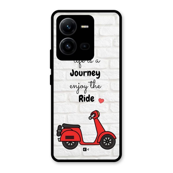 Life Is A Journey Glass Back Case for Vivo V25