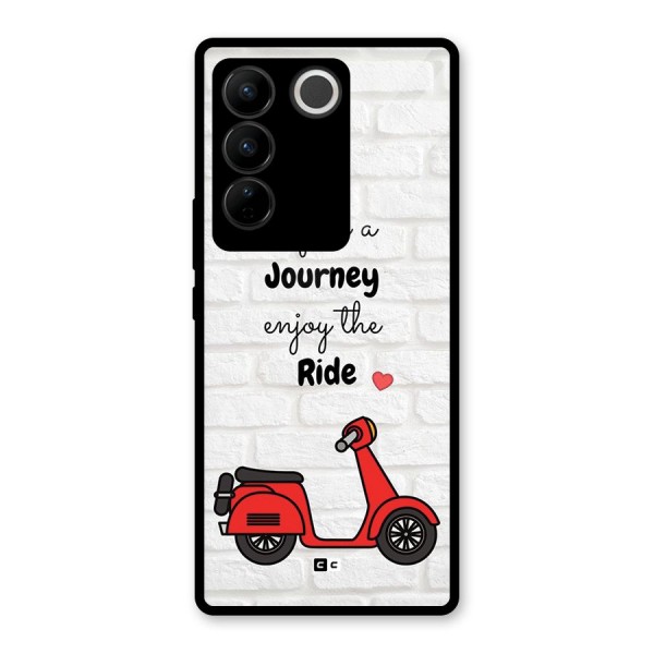 Life Is A Journey Glass Back Case for Vivo V27