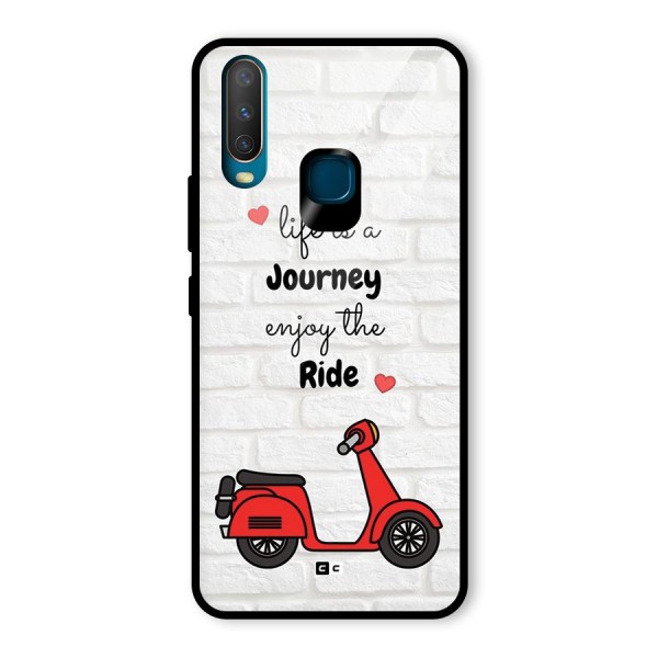 Life Is A Journey Glass Back Case for Vivo Y12