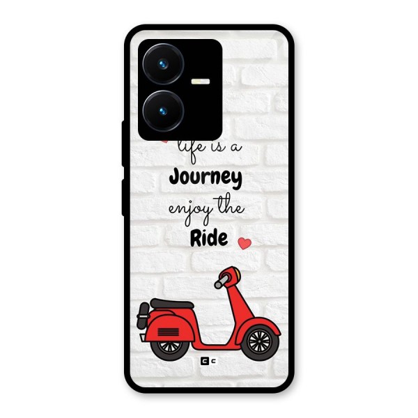 Life Is A Journey Glass Back Case for Vivo Y22