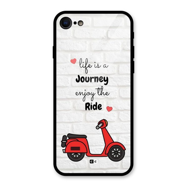 Life Is A Journey Glass Back Case for iPhone 8