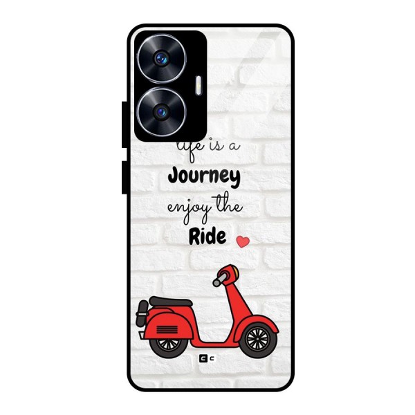 Life Is A Journey Glass Back Case for realme C55