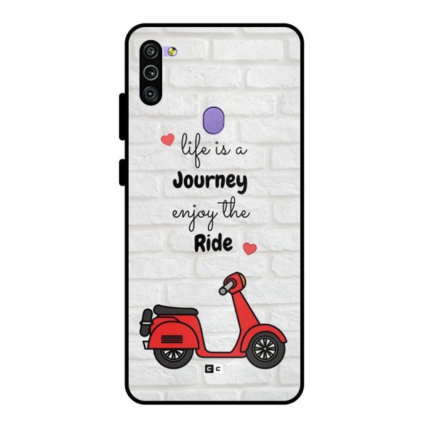 Life Is A Journey Metal Back Case for Galaxy M11