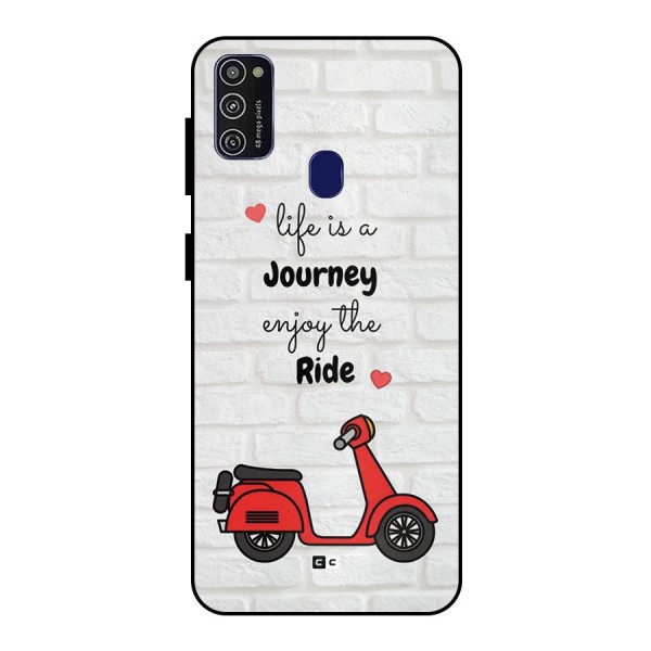 Life Is A Journey Metal Back Case for Galaxy M21