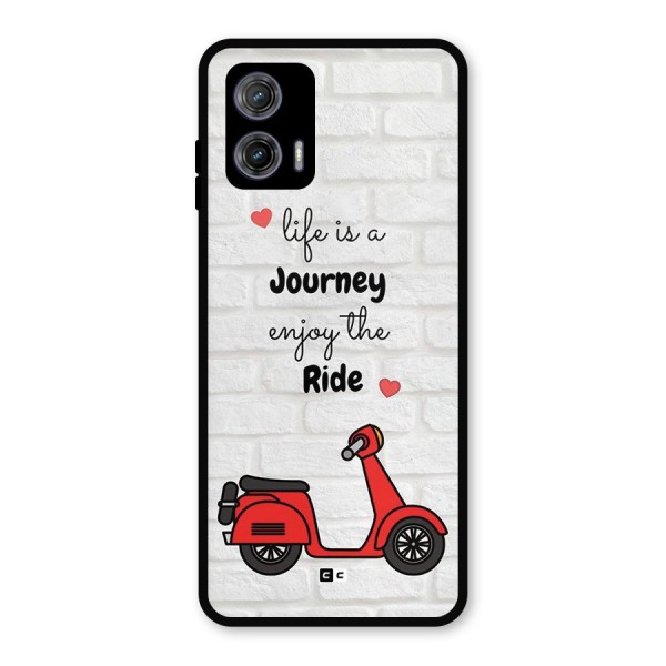 Life Is A Journey Metal Back Case for Moto G73