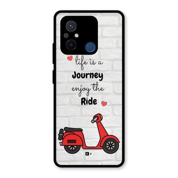 Life Is A Journey Metal Back Case for Poco C55