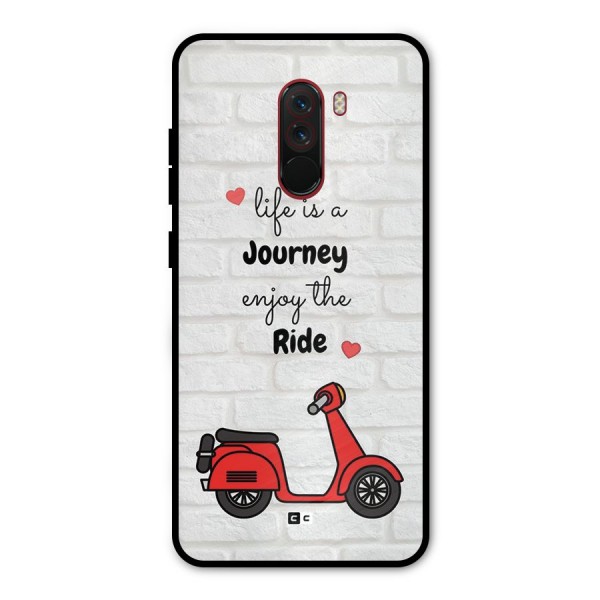 Life Is A Journey Metal Back Case for Poco F1