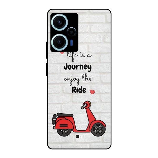 Life Is A Journey Metal Back Case for Poco F5