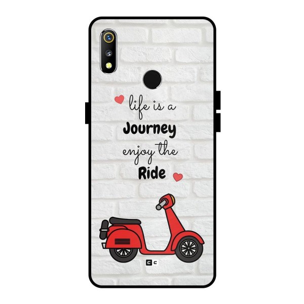 Life Is A Journey Metal Back Case for Realme 3