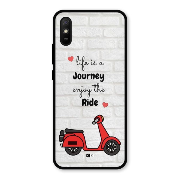 Life Is A Journey Metal Back Case for Redmi 9i