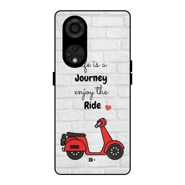 Life Is A Journey Metal Back Case for Reno8 T 5G