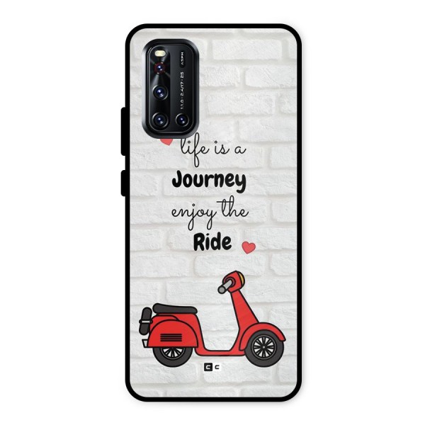 Life Is A Journey Metal Back Case for Vivo V19