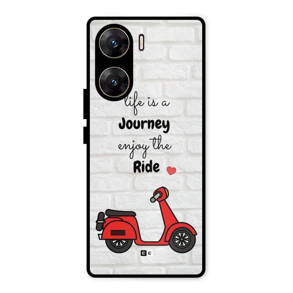 Life Is A Journey Metal Back Case for Vivo V29e