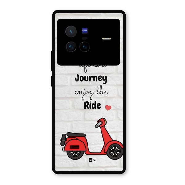 Life Is A Journey Metal Back Case for Vivo X80