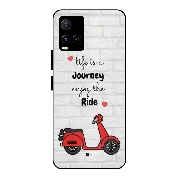 Life Is A Journey Metal Back Case for Vivo Y21A