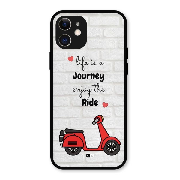 Life Is A Journey Metal Back Case for iPhone 12