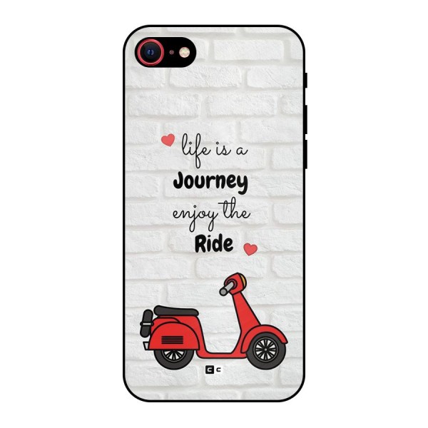 Life Is A Journey Metal Back Case for iPhone 8