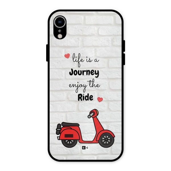 Life Is A Journey Metal Back Case for iPhone XR