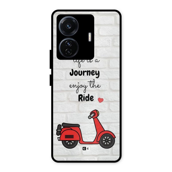 Life Is A Journey Metal Back Case for iQOO Z6