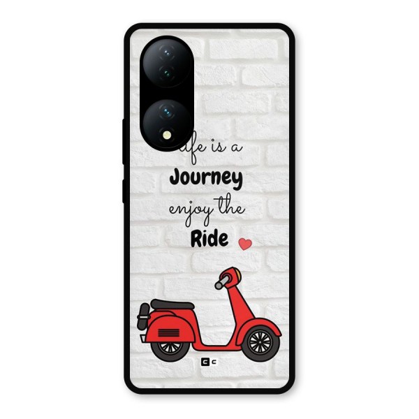 Life Is A Journey Metal Back Case for iQOO Z7