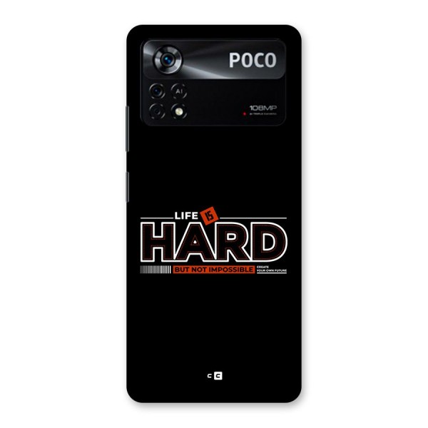 Life Is Hard Back Case for Poco X4 Pro 5G